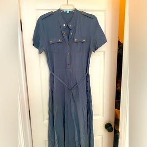 Slate grey boutique dress.